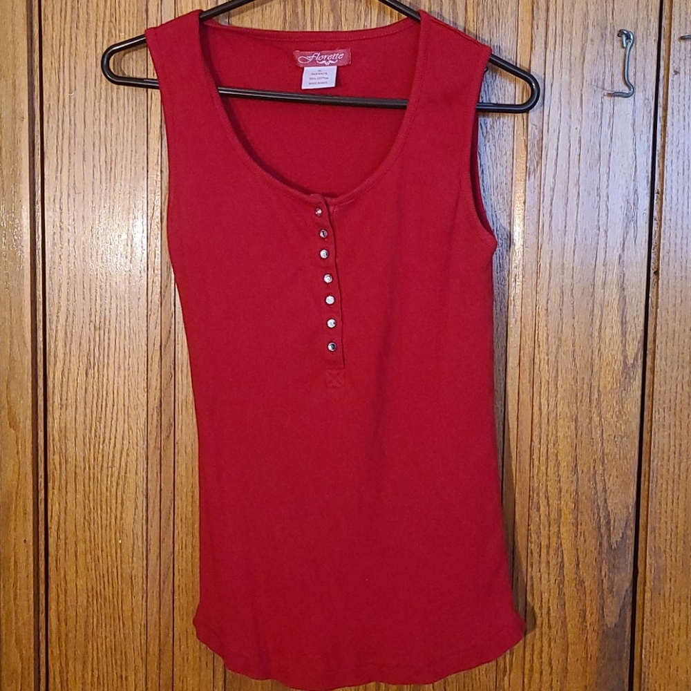✳NEW✳Bling bling Buttoned tank top